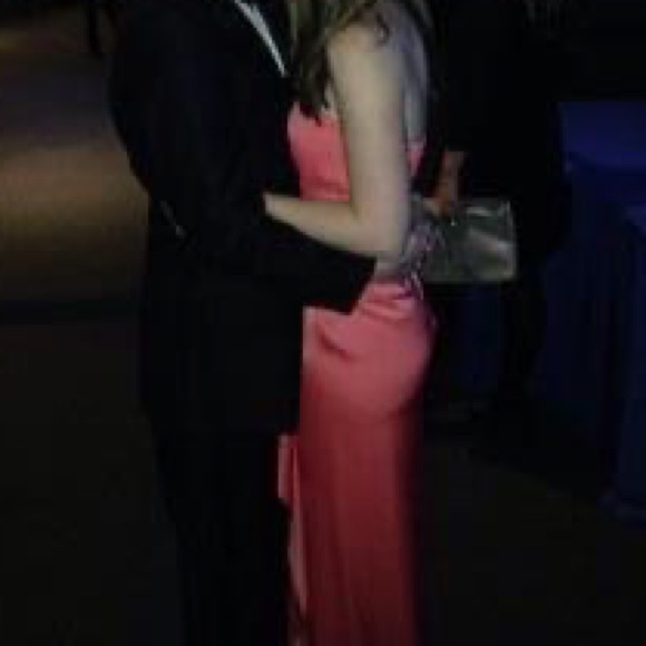 BcbgMaxAzria coral floor length gown - Picture 5 of 5